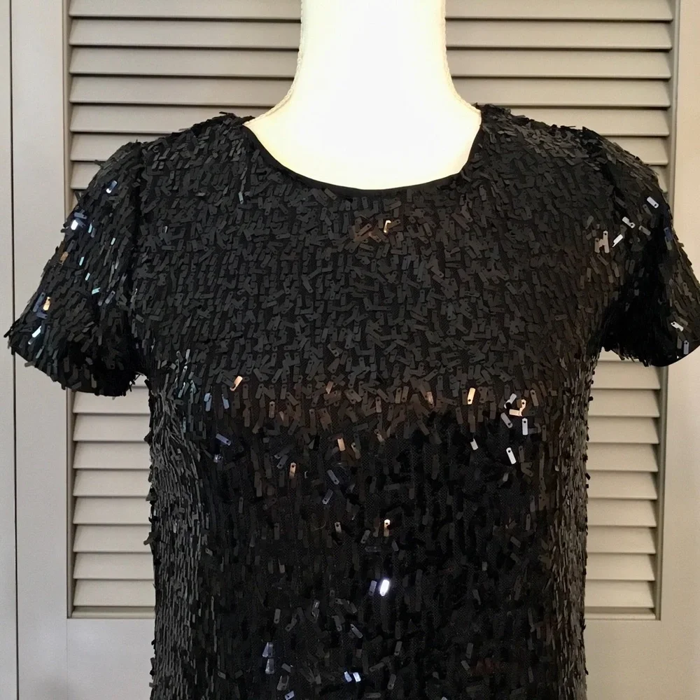 Bar III Black Sequin Dress - Picture 4 of 12